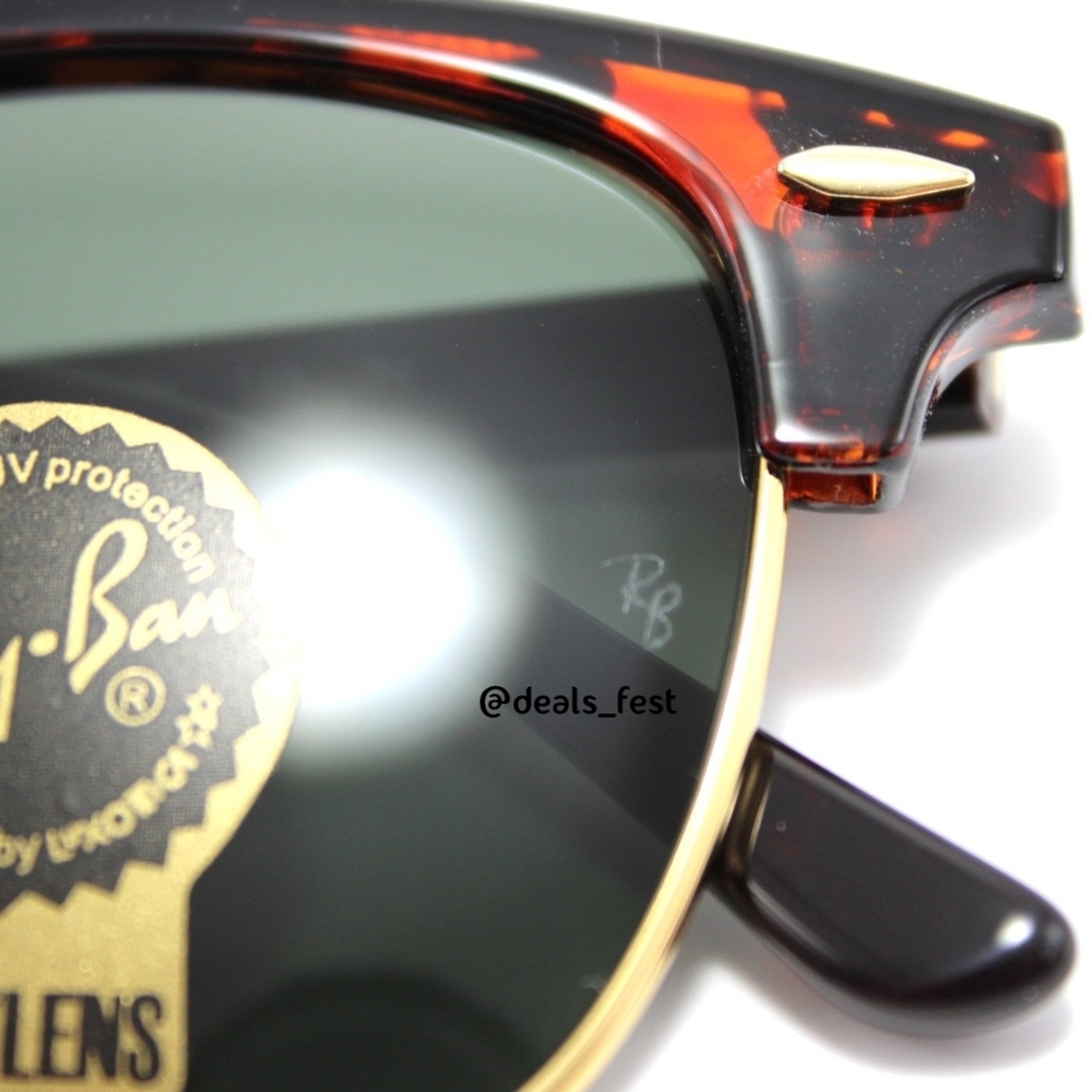 Model Display RayBan Clubmaster Green G15 RB3016 Tortoiseshell - Picture 10 of 16